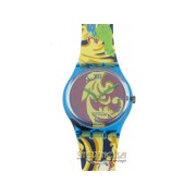 SWATCH Perroquet classic quarzo cassa e cinturino plastica colorata new